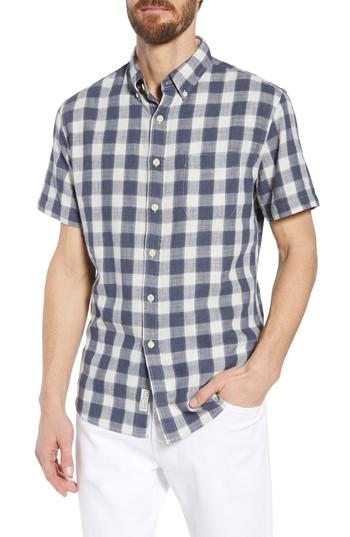 Men's Grayers Gingham Twill Sport Shirt - Grey