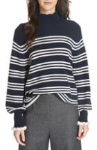 Women's Ulla Johnson Mars Metallic Cashmere Blend Turtleneck Sweater