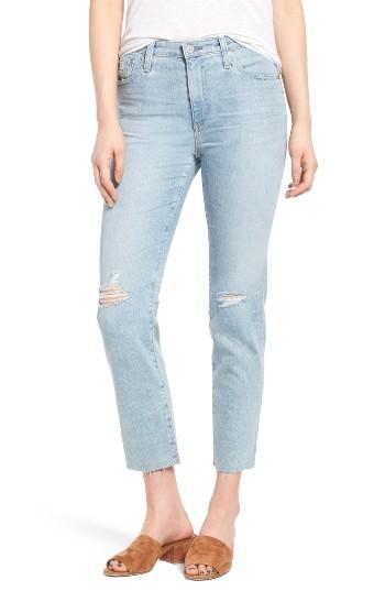 Women's Ag The Isabelle Crop Straight Leg Jeans - Blue