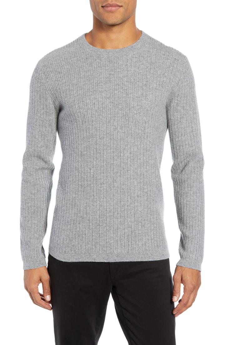 Men's Theory Jalen Regular Fit Cashmere Sweater - Grey