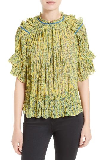 Women's Saloni Cora Ruffle Top