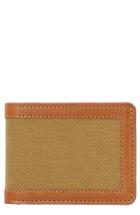Men's Filsone Outfitter Leather & Canvas Bifold Wallet - Brown