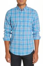 Men's Vineyard Vines Pelon Plaid Tucker Slim Fit Sport Shirt - Blue