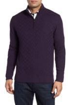 Men's Robert Graham Rowley Classic Fit Quarter Zip Sweater - Purple