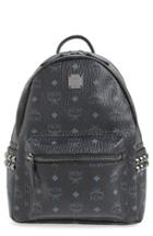 Mcm 'small Stark' Side Stud Backpack - Black