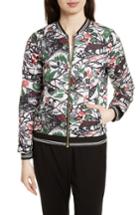 Women's Ted Baker London Toledy Floral Bomber Jacket - Grey