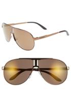 Men's Carrera Eyewear 64mm Aviator Sunglasses - Light Brown/ Violet