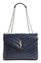 Saint Laurent Medium Loulou Calfskin Leather Shoulder Bag -