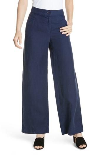 Women's Eileen Fisher Wide Leg Pants - Blue