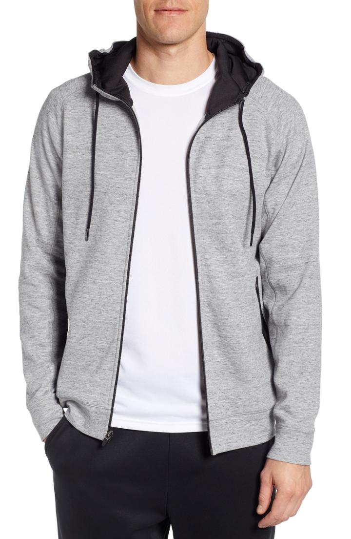 Men's Zella Magnetite Zip Front Hoodie