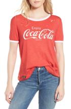 Women's Wildfox Coca Cola Ringer Tee, Size - Red