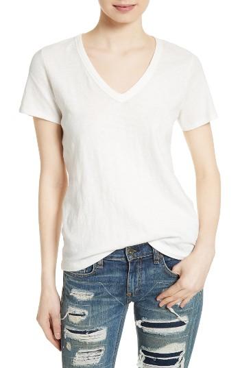 Women's Rag & Bone/jean The Vee Tee, Size - White