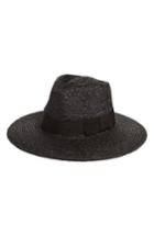 Women's Brixton 'joanna' Straw Hat - Black