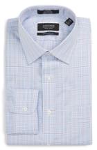 Men's Nordstrom Men's Shop Traditional Fit Non-iron Plaid Dress Shirt 32 - Purple