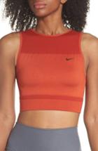 Women's Nike Dry U-back Crop Training Tank - Red