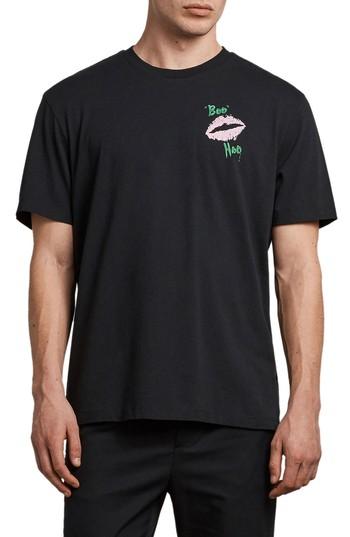 Men's Allsaints Boohoo Oversized Crewneck T-shirt - Black