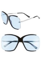 Women's Seafolly Copacabana 64mm Oversize Sunglasses - Black