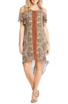 Women's Kane Kane Cold Shoulder High/low Dress - Orange