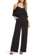 Women's Bb Dakota Claudette Cold-shoulder Jumpsuit - Black