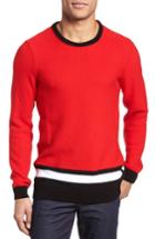 Men's Boss Pagino Colorblock Sweater, Size - Red