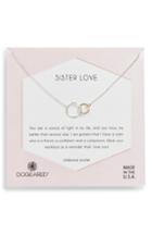 Women's Dogeared Sister Love Two-tone Necklace