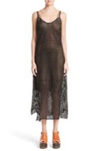 Women's Simon Miller Ceres Perforated Leather Slip Dress