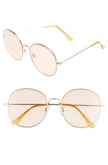 Women's Bp. 57mm Flat Round Sunglasses - Orange