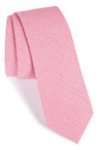 Men's 1901 Check Cotton Tie, Size - Pink