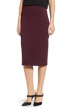 Women's Vince Camuto Ponte Midi Skirt, Size - Red