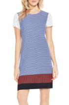 Women's Vince Camuto Foulard Border Print Shift Dress