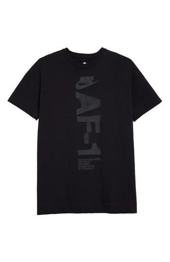 Men's Nike Nsw Heavyweight Af-1 T-shirt, Size - Black