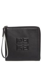 Givenchy Emblem Square Lambskin Leather Clutch -