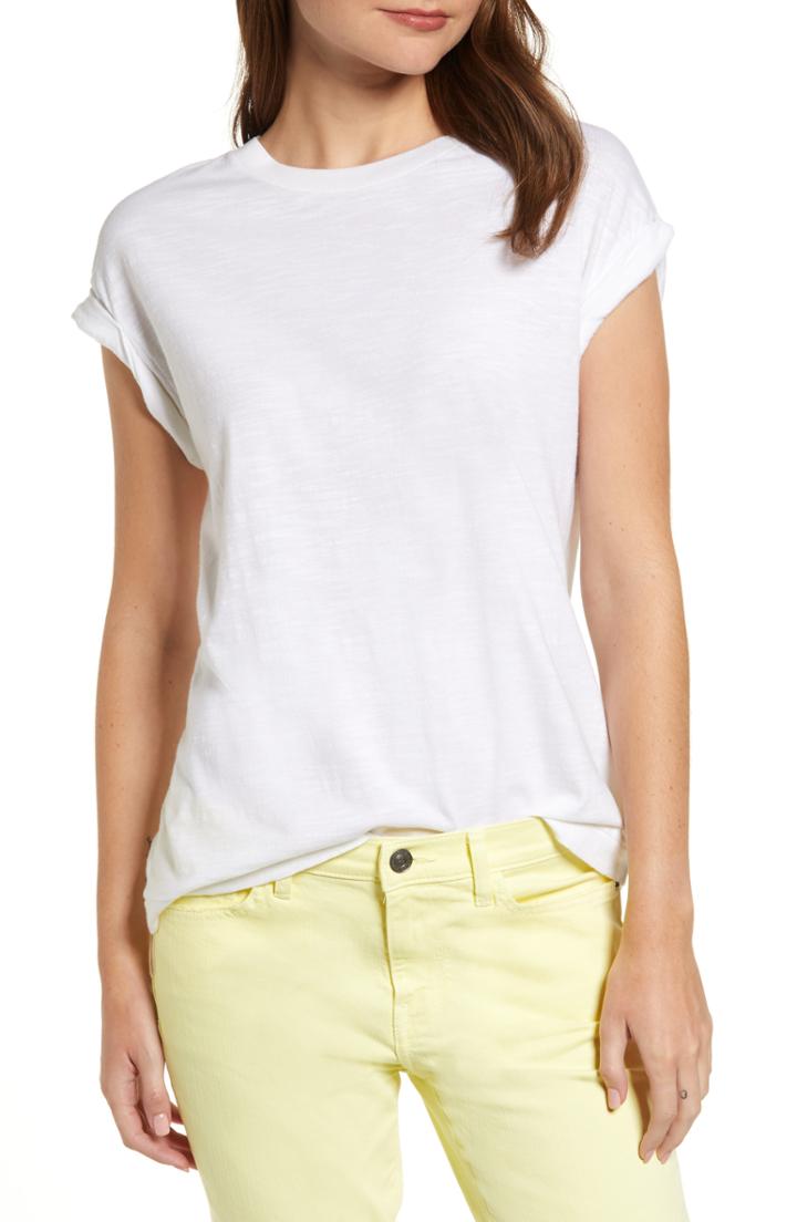 Women's Current/elliott The Bonn Muscle Tee - White