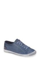 Women's Softinos By Fly London Isla Distressed Sneaker .5-7us / 37eu - Blue