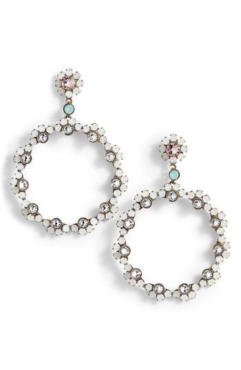Women's Sorrelli Cirque Crystal Hoop Earrings