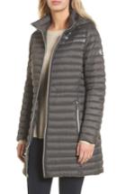 Women's Michael Michael Kors Water Repellent Hooded Down Anorak - Grey