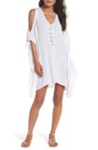 Women's Lilly Pulizer Julietta Cold Shoulder Cover-up Dress, Size /x-small - White
