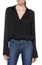 Women's Chelsea28 Button Detail Top - Burgundy