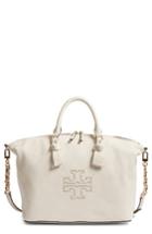 Tory Burch Harper Slouchy Leather Satchel - White
