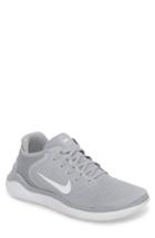 Men's Nike Free Rn Flyknit 2018 Running Shoe M - Grey