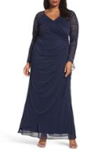 Women's Alex Evenings Embellished Sleeve Gown