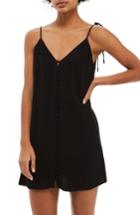 Women's Topshop Molly Button Mini Slipdress