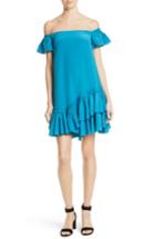 Women's Cinq A Sept Minella Ruffle Off The Shoulder Dress - Blue