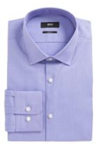 Men's Boss Marley Sharp Fit Solid Dress Shirt .5r - Purple