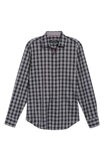 Men's Bugatchi Slim Fit Check Sport Shirt