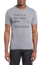 Men's Kid Dangerous Horrible Idea Graphic T-shirt, Size - Grey