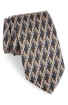 Men's Salvatore Ferragamo Fidia Print Silk Tie
