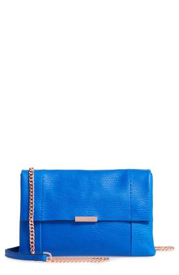 Ted Baker London Parson Leather Crossbody Bag - Grey