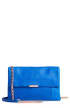 Ted Baker London Parson Leather Crossbody Bag - Grey