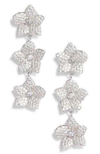 Women's Kate Spade New York Blooming Pave Linear Earrings